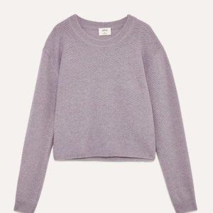 Aritzia Wilfred Aubri Scoop Neck Sweater Lilac - XS